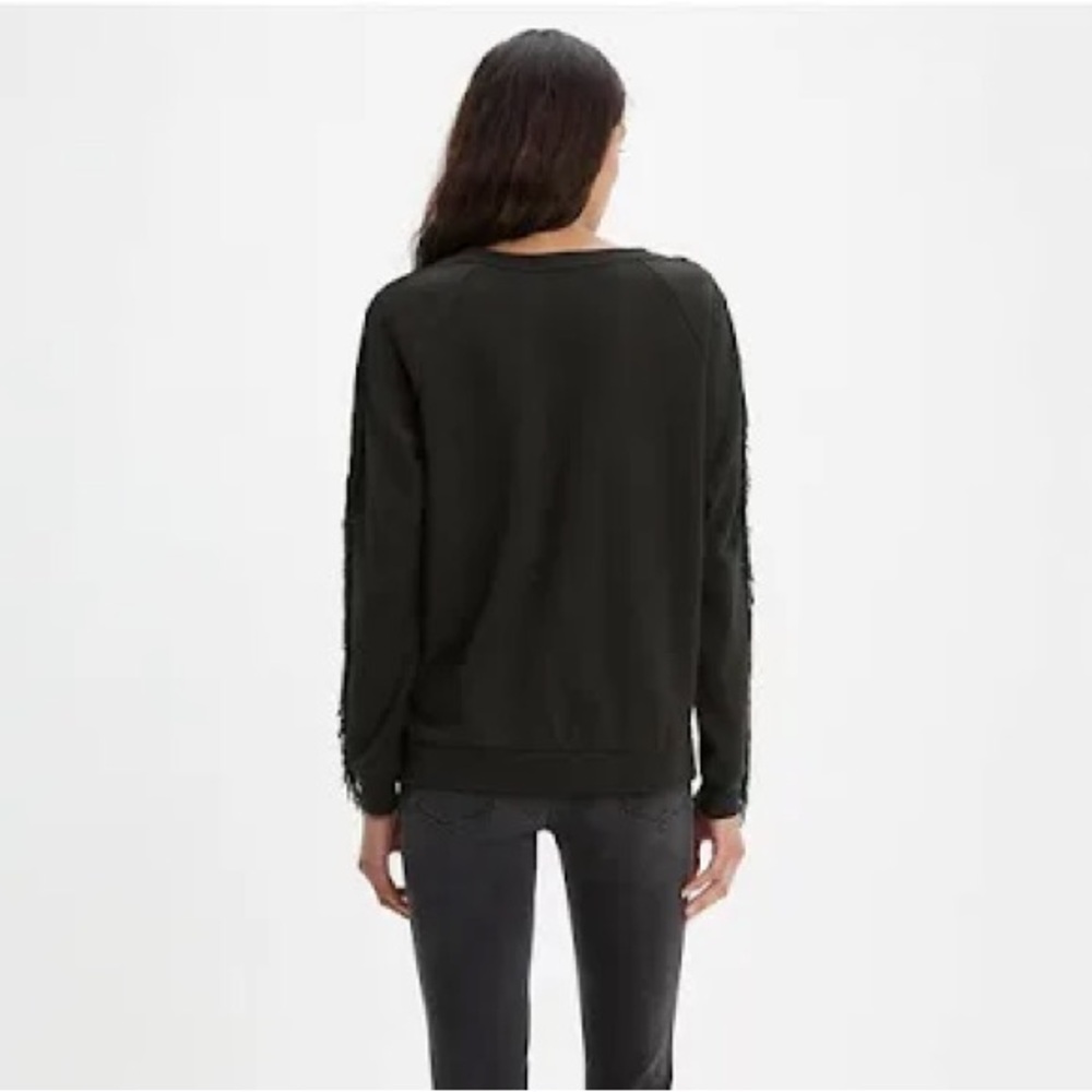 Levi's Women's Levis Reese Crewneck Fringe Sweatshirt - Picture 2 of 5